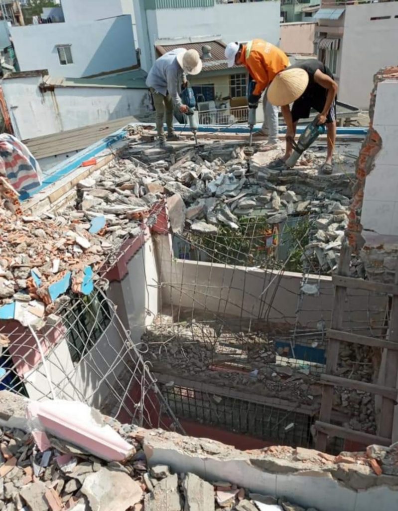 ĐẬP PHÁ NHÀ CŨ QUẬN 5 CÔNG TY TNHH CƠ GIỚI AN PHONG PHÁT 