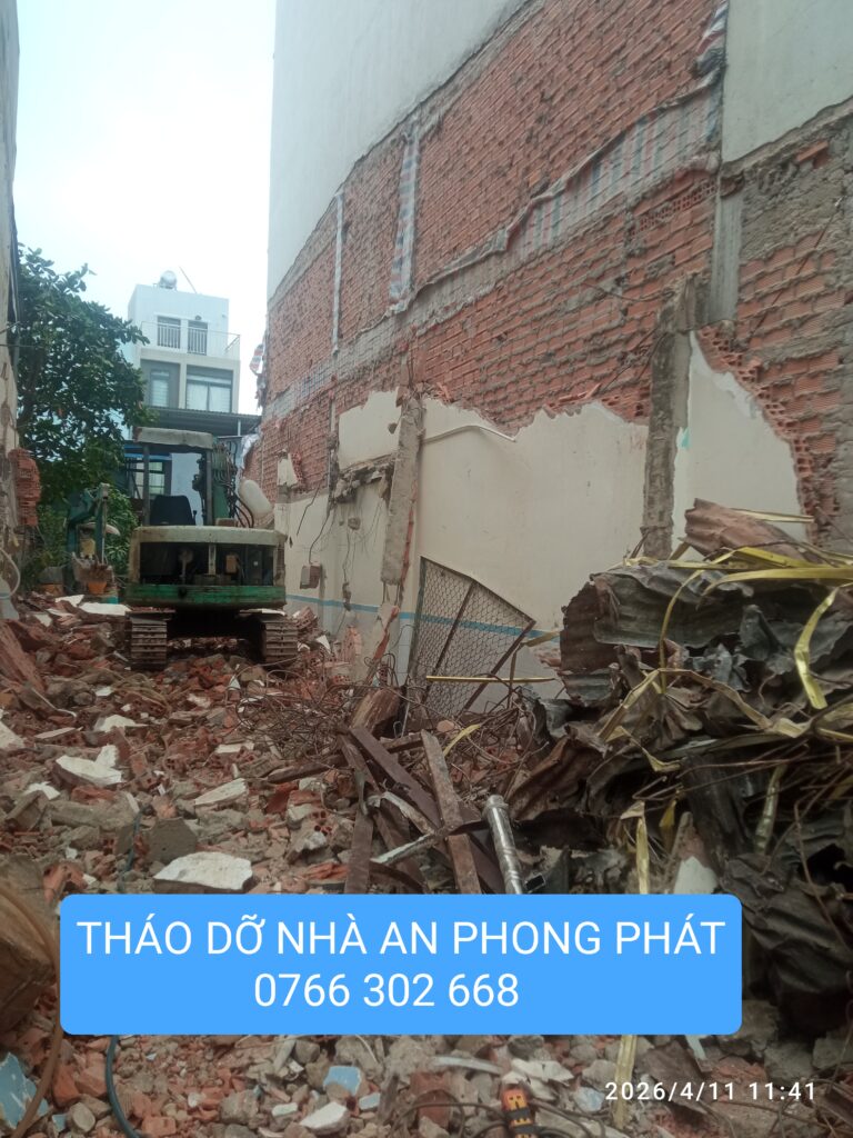 ĐẬP PHÁ NHÀ CŨ QUẬN 6 CÔNG TY TNHH CƠ GIỚI AN PHONG PHÁT 