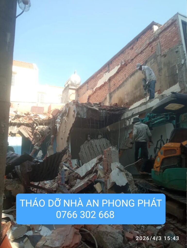 ĐẬP PHÁ NHÀ CŨ QUẬN 6 CÔNG TY TNHH CƠ GIỚI AN PHONG PHÁT 
