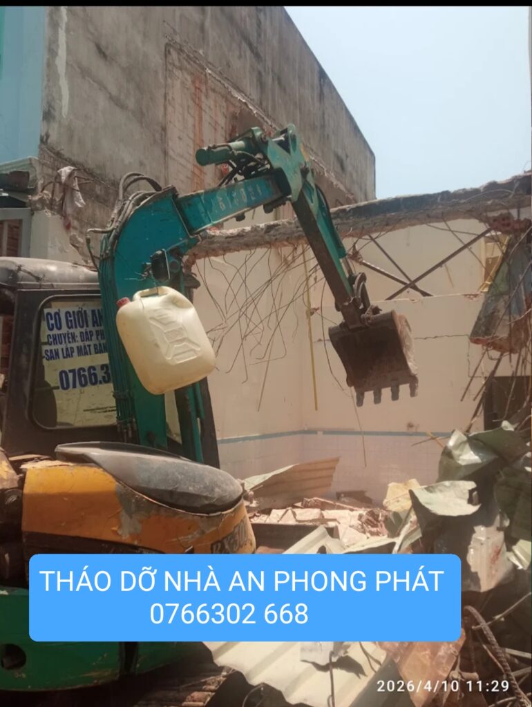 ĐẬP PHÁ NHÀ CŨ QUẬN 6 CÔNG TY TNHH CƠ GIỚI AN PHONG PHÁT 