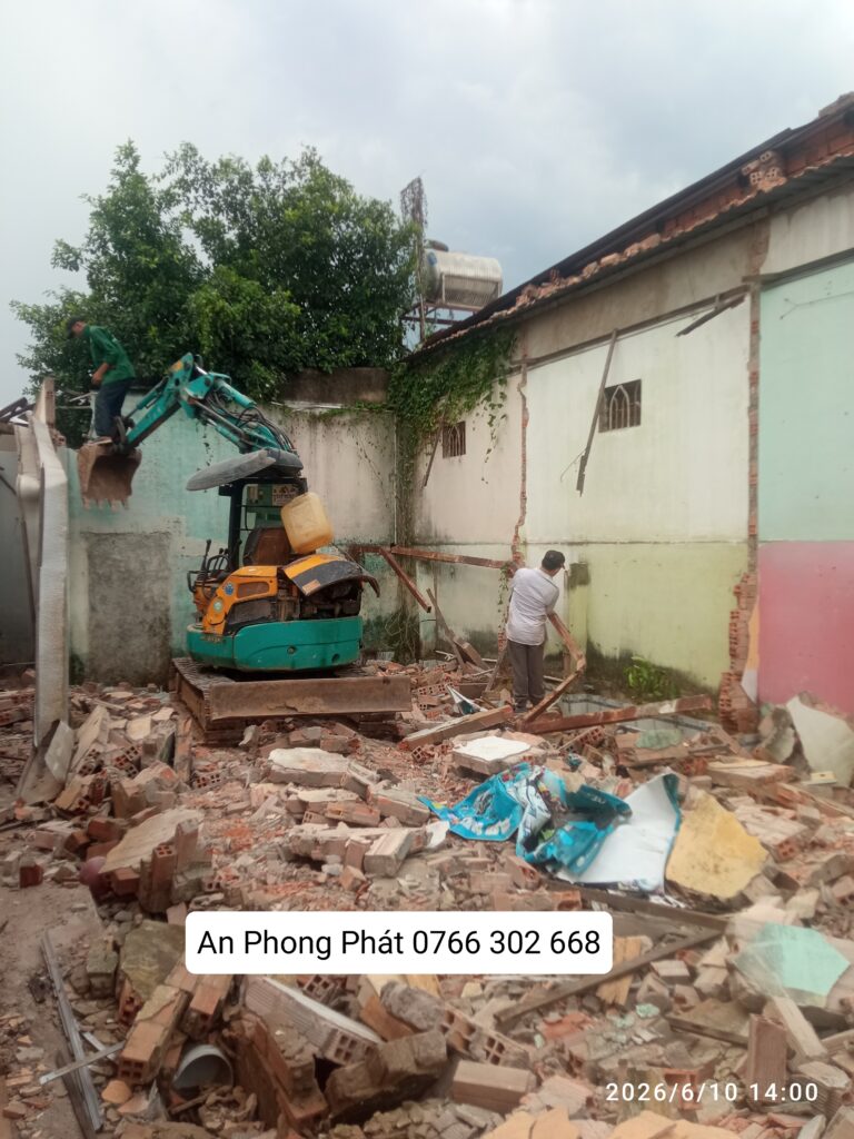 THÁO DỠ NHÀ QUẬN 1 CÔNG TY TNHH CƠ GIỚI AN PHONG PHÁT 