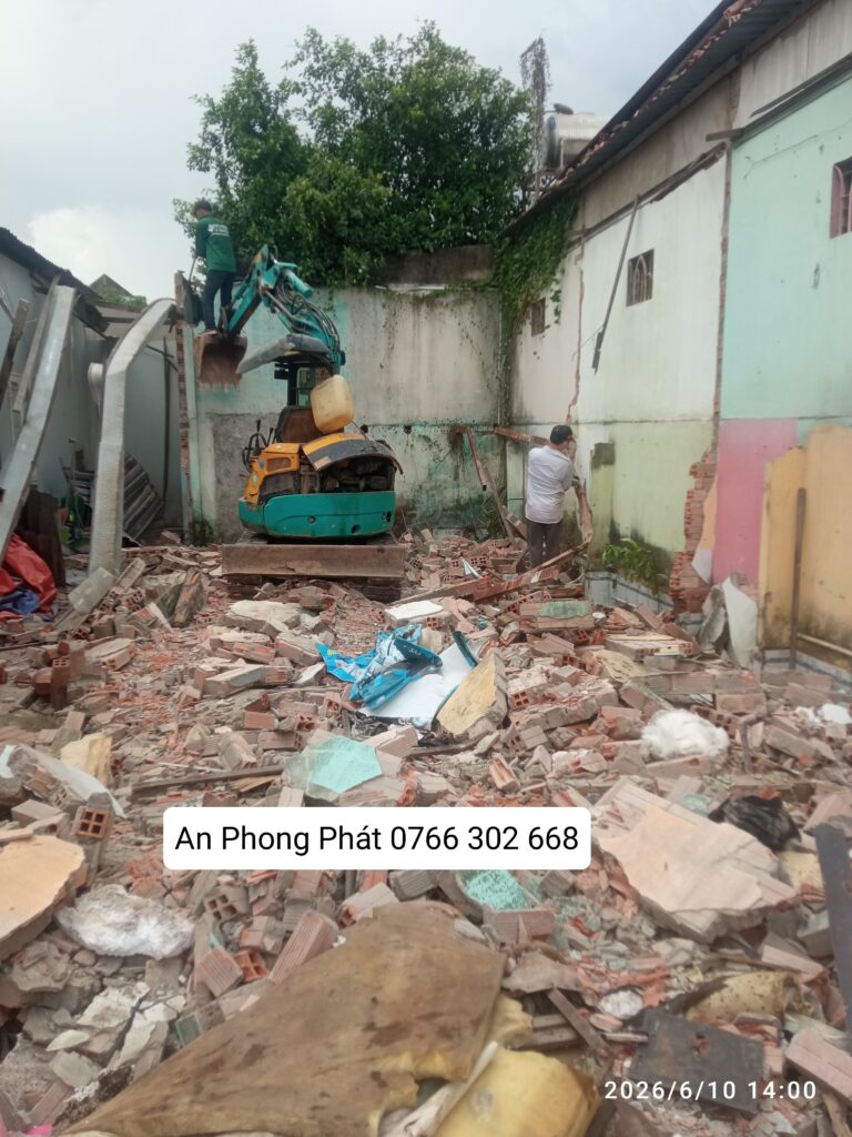 THÁO DỠ NHÀ QUẬN 1 CÔNG TY TNHH CƠ GIỚI AN PHONG PHÁT 