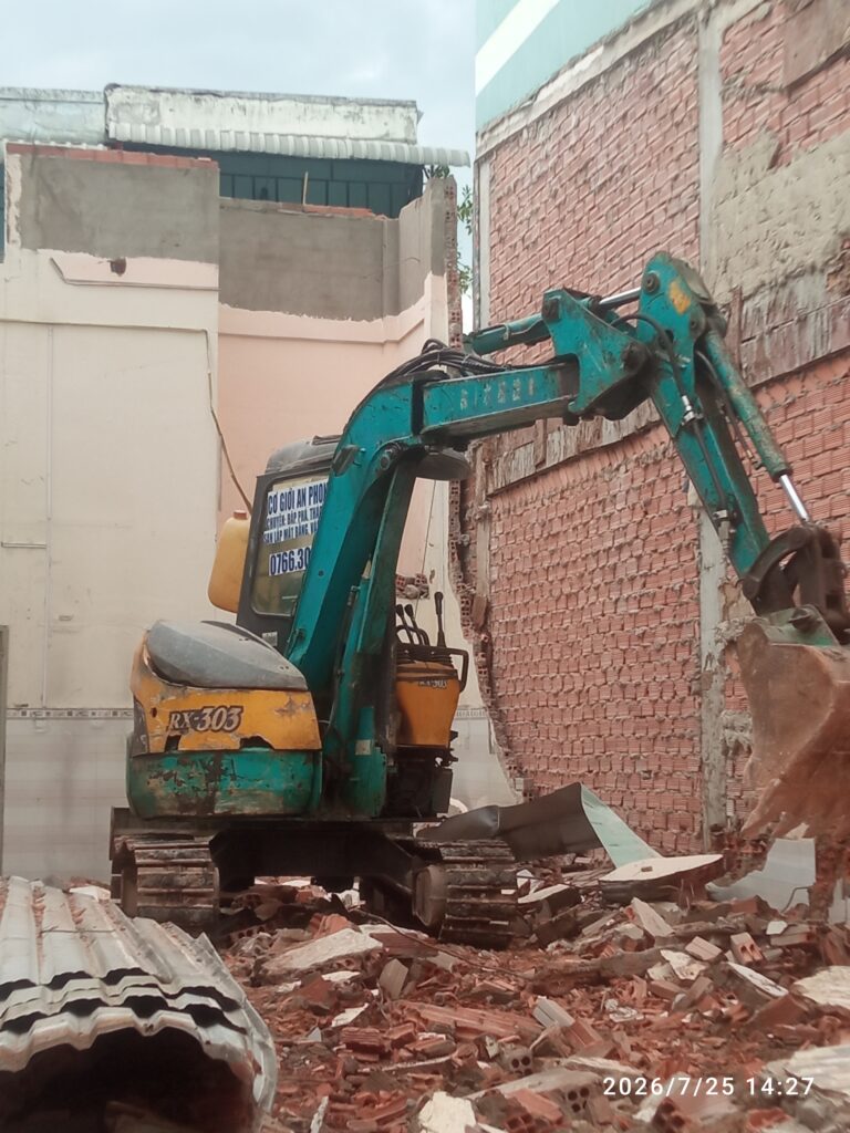 THÁO DỠ NHÀ QUẬN 9 CÔNG TY TNHH CƠ GIỚI AN PHONG PHÁT 